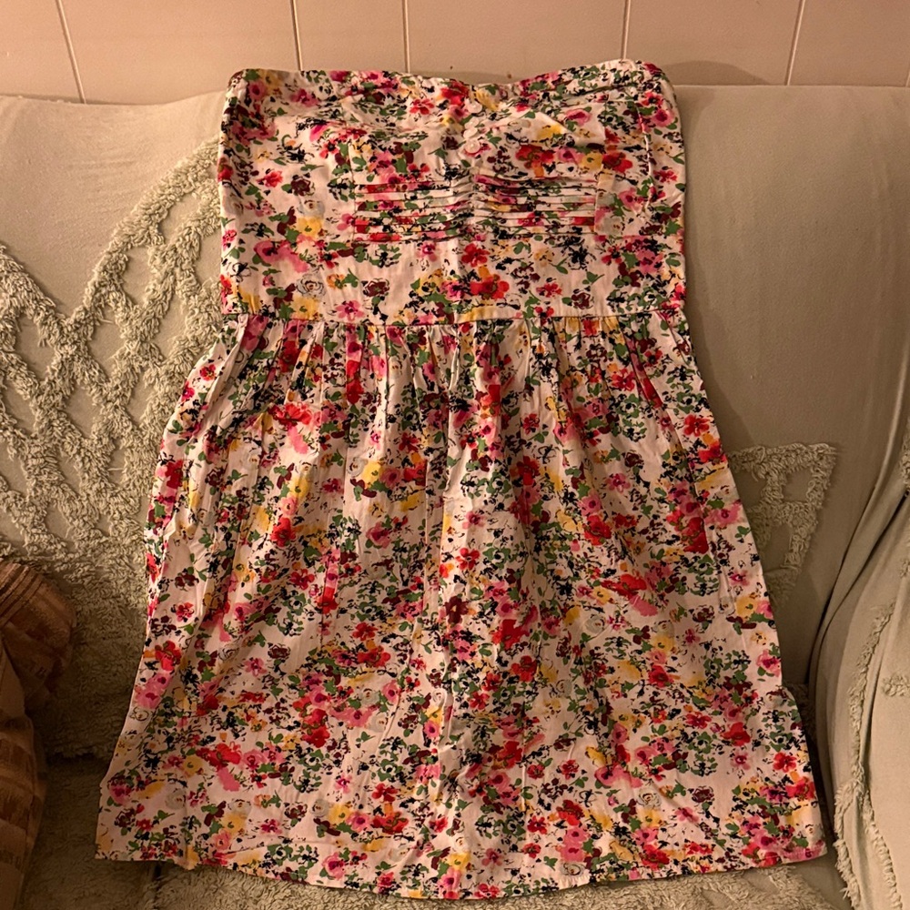 BeBop Strapless Floral Dress
